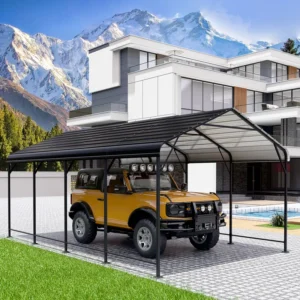 Outsunny 10'x20' Carport Heavy Duty Galvanized Car Canopy with Included Anchor Kit
